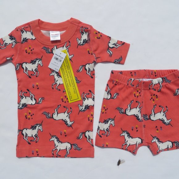 Hanna Andersson 90 Girls 3T Pajamas Short John NEW - Picture 3 of 10